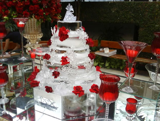 Tendência: bolo de gelo para casamentos